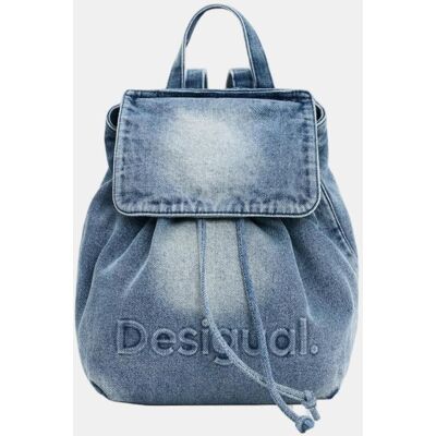 Desigual Mochila pequeña charms denim. Azul claro mujer Desigual Mochila pequeña charms denim. Azul claro mujer