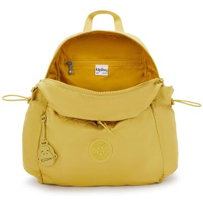 Kipling Mochila de mujer con cremallera y asa de mano. Amarillo mujer Kipling Mochila de mujer con cremallera y asa de mano. Amarillo mujer