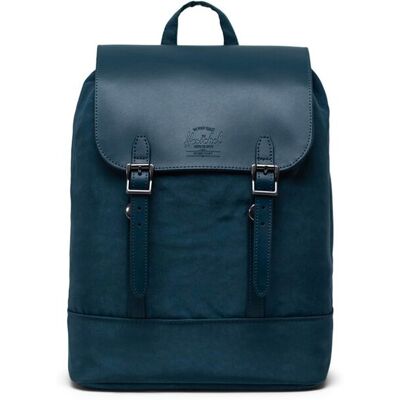 Herschel Mochila de mujer de 8 l en tejido azul con piel y cierres imántados. Azul marino mujer Herschel Mochila de mujer de 8 l en tejido azul con piel y cierres imántados. Azul marino mujer