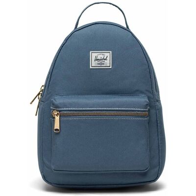 Herschel Mochila de mujer ecológica azul de 7 l con bolsillo interno y cierre con cremallera. Azul mujer Herschel Mochila de mujer ecológica azul de 7 l con bolsillo interno y cierre con cremallera. Azul mujer