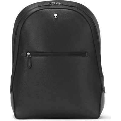 Montblanc Mochila unisex de piel color negro. Negro mujer Montblanc Mochila unisex de piel color negro. Negro mujer