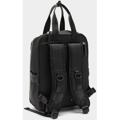 Parfois Mochila de mujer con cierre de cremallera en liso. Negro mujer Parfois Mochila de mujer con cierre de cremallera en liso. Negro mujer