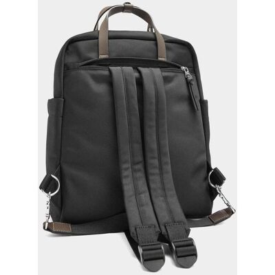 Parfois Mochila de mujer para portátil de 13" con cierre de cremallera en liso. Negro mujer Parfois Mochila de mujer para portátil de 13" con cierre de cremallera en liso. Negro mujer