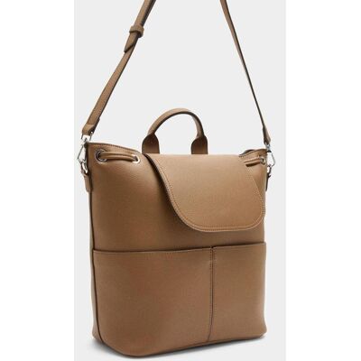 Parfois Mochila de mujer con cierre de cuerda en liso. Camel mujer Parfois Mochila de mujer con cierre de cuerda en liso. Camel mujer