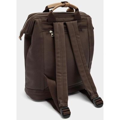 Parfois Mochila de mujer con varios compartimentos y cierre de cremallera en liso. Marrón oscuro mujer Parfois Mochila de mujer con varios compartimentos y cierre de cremallera en liso. Marrón oscuro mujer