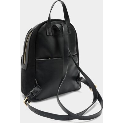 Parfois Mochila de mujer con varios compartimentos y cierre de cremallera en liso. Negro mujer Parfois Mochila de mujer con varios compartimentos y cierre de cremallera en liso. Negro mujer