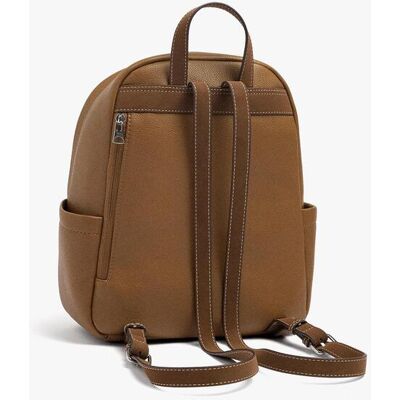 Parfois Mochila de mujer con varios bolsillos y cierre de cremallera en liso. Camel mujer Parfois Mochila de mujer con varios bolsillos y cierre de cremallera en liso. Camel mujer