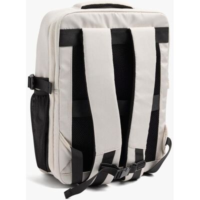 Parfois Mochila de mujer con varios compartimentos y cierre de cremallera en liso. Crudo mujer Parfois Mochila de mujer con varios compartimentos y cierre de cremallera en liso. Crudo mujer