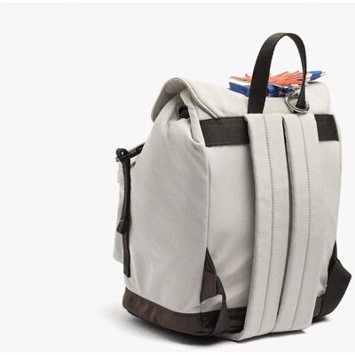 Parfois Mochila de mujer con varios compartimentos y neceser extraíble con cierre de hebilla en liso. Crudo mujer Parfois Mochila de mujer con varios compartimentos y neceser extraíble con cierre de hebilla en liso. Crudo mujer