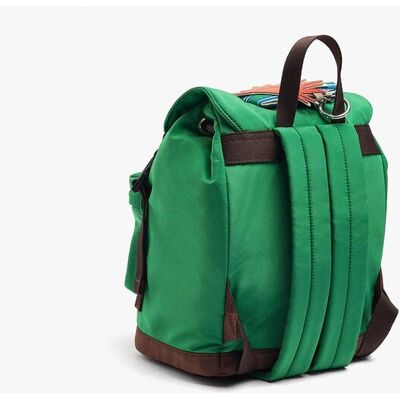 Parfois Mochila de mujer con varios compartimentos y neceser extraíble con cierre de hebilla en liso. Verde mujer Parfois Mochila de mujer con varios compartimentos y neceser extraíble con cierre de hebilla en liso. Verde mujer