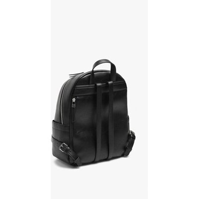 Parfois Mochila de mujer con varios compartimentos y cierre de cremallera en liso. Negro mujer Parfois Mochila de mujer con varios compartimentos y cierre de cremallera en liso. Negro mujer