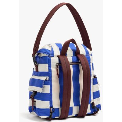 Parfois Mochila de mujer con cierre de mosquetón y estampado de rayas. Multicolor mujer Parfois Mochila de mujer con cierre de mosquetón y estampado de rayas. Multicolor mujer