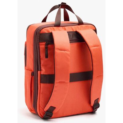 Parfois Mochila de mujer con varios compartimentos y cierre de cremallera en liso. Naranja mujer Parfois Mochila de mujer con varios compartimentos y cierre de cremallera en liso. Naranja mujer