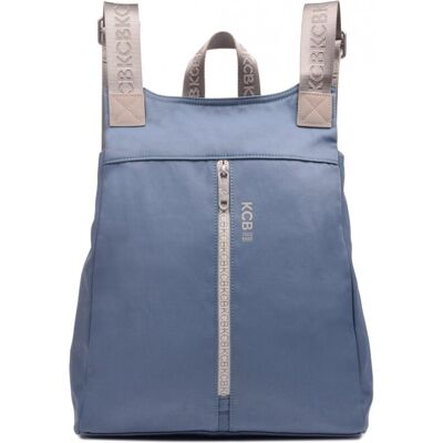 Kcb Mochila de mujer antirrobo grande en color azul con cremallera. Azul claro mujer Kcb Mochila de mujer antirrobo grande en color azul con cremallera. Azul claro mujer