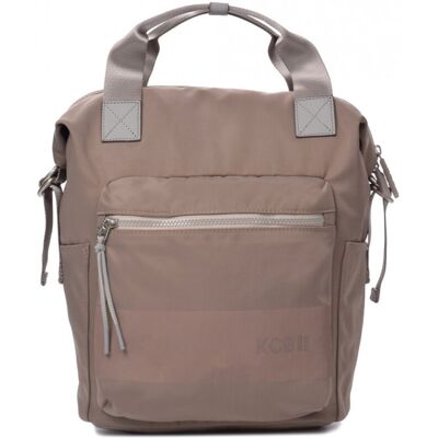 Kcb Mochila grande de mujer con bolsillo frontal. Marrón oscuro mujer Kcb Mochila grande de mujer con bolsillo frontal. Marrón oscuro mujer