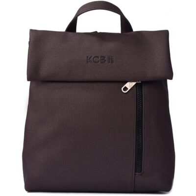Kcb Mochila antirrobo de mujer pequeña con solapa Strong. Marrón oscuro mujer Kcb Mochila antirrobo de mujer pequeña con solapa Strong. Marrón oscuro mujer