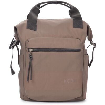 Kcb Mochila de mujer multiposición Wide grande color taupe. Marrón claro mujer Kcb Mochila de mujer multiposición Wide grande color taupe. Marrón claro mujer