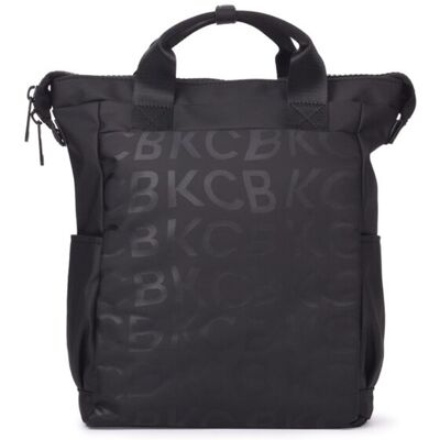 Kcb Mochila de mujer multiposición Stamp pequeña color khaki. Negro mujer Kcb Mochila de mujer multiposición Stamp pequeña color khaki. Negro mujer