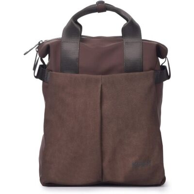 Kcb Mochila de mujer multiposición Match pequeña color marrón. Marrón oscuro mujer Kcb Mochila de mujer multiposición Match pequeña color marrón. Marrón oscuro mujer