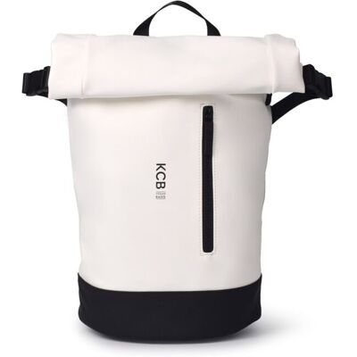 Kcb Mochila de mujer Base antirrobo pequeña. Blanco / Negro mujer Kcb Mochila de mujer Base antirrobo pequeña. Blanco / Negro mujer