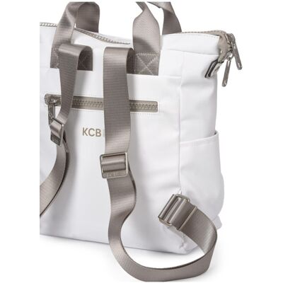 Kcb Mochila de mujer Stamp pequeña. Blanco mujer Kcb Mochila de mujer Stamp pequeña. Blanco mujer