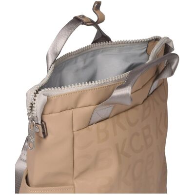 Kcb Mochila de mujer Stamp grande. Beige/Marrón mujer Kcb Mochila de mujer Stamp grande. Beige/Marrón mujer