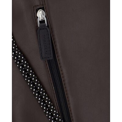 Scharlau Mochila fina de mujer de piel. Marrón mujer Scharlau Mochila fina de mujer de piel. Marrón mujer