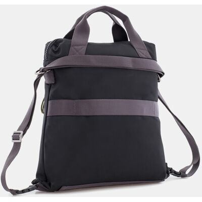 Scharlau Bolso de mujer transformable a mochila. Negro mujer Scharlau Bolso de mujer transformable a mochila. Negro mujer