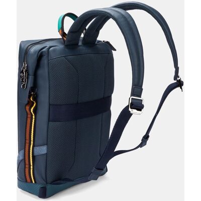 Scharlau Mochila de mujer de piel para ordenador portátil. Azul mujer Scharlau Mochila de mujer de piel para ordenador portátil. Azul mujer