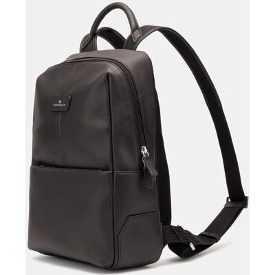 Scharlau Mochila de mujer de piel pequeña para ordenador portátil. Marrón mujer Scharlau Mochila de mujer de piel pequeña para ordenador portátil. Marrón mujer