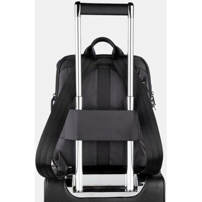 Scharlau Mochila de mujer pequeña para ordenador portátil. Gris oscuro mujer Scharlau Mochila de mujer pequeña para ordenador portátil. Gris oscuro mujer
