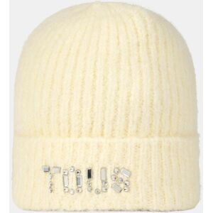 Tous Gorro de mujer Crystal de punto con logo. Amarillo mujer Tous Gorro de mujer Crystal de punto con logo. Amarillo mujer