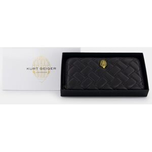 Kurt Geiger Cartera grande de mujer de piel en negro con cremallera. Negro mujer Kurt Geiger Cartera grande de mujer de piel en negro con cremallera. Negro mujer