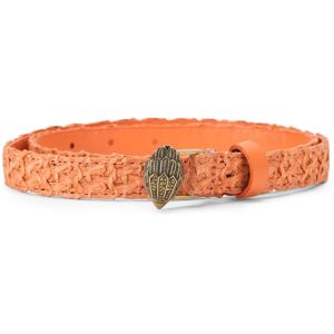 Kurt Geiger Cinturón de mujer de rafia con cierre de cabeza de águila. (90) Naranja mujer Kurt Geiger Cinturón de mujer de rafia con cierre de cabeza de águila. (90) Naranja mujer