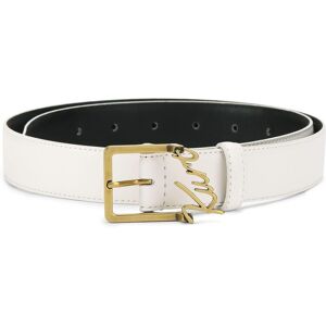 Kurt Geiger Cinturón de mujer de piel con logo en hebilla. (90) Blanco mujer Kurt Geiger Cinturón de mujer de piel con logo en hebilla. (90) Blanco mujer
