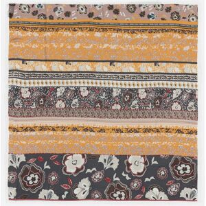 Bimba y Lola Chal franjas Paisley y flores. Gris oscuro mujer Bimba y Lola Chal franjas Paisley y flores. Gris oscuro mujer