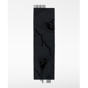 Adolfo Dominguez Fular de mujer tipo chal de cóctel bordado con flecos. Negro mujer Adolfo Dominguez Fular de mujer tipo chal de cóctel bordado con flecos. Negro mujer