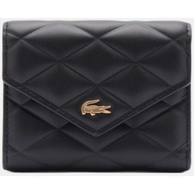 Lacoste Billetero solapa cuero. Negro mujer Lacoste Billetero solapa cuero. Negro mujer