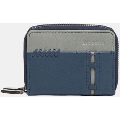 Abbacino Cartera pequeña en piel con cremallera. Azul mujer Abbacino Cartera pequeña en piel con cremallera. Azul mujer