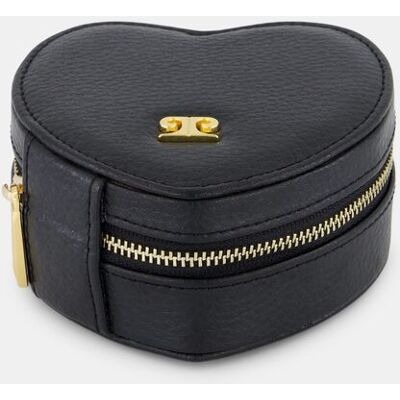 Pierre Cardin Joyero mujer con forma de corazón en piel color ocean. Negro mujer Pierre Cardin Joyero mujer con forma de corazón en piel color ocean. Negro mujer
