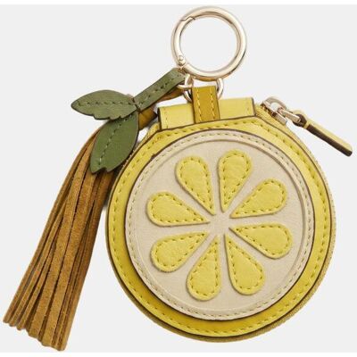 Abbacino Llavero charm lemon en piel. Amarillo mujer Abbacino Llavero charm lemon en piel. Amarillo mujer