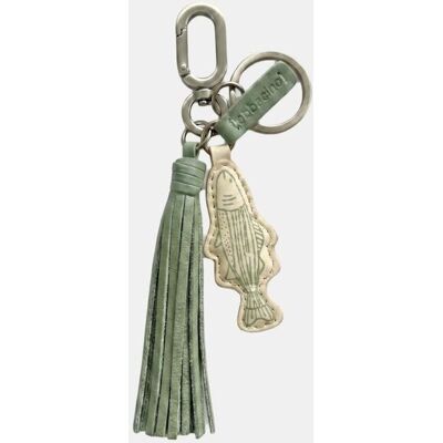 Abbacino Llavero charm pez en piel. Turquesa mujer Abbacino Llavero charm pez en piel. Turquesa mujer