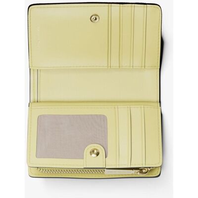 MICHAEL Michael Kors Cartera de mujer de piel granulada. Amarillo limón mujer MICHAEL Michael Kors Cartera de mujer de piel granulada. Amarillo limón mujer