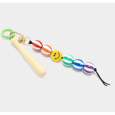 Parfois Llavero con charm de oso y cuentas. Multicolor mujer Parfois Llavero con charm de oso y cuentas. Multicolor mujer