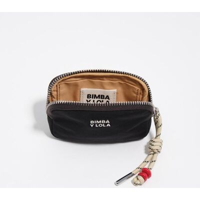 Bimba y Lola Monedero de mujer nylon cremallera. Negro mujer Bimba y Lola Monedero de mujer nylon cremallera. Negro mujer