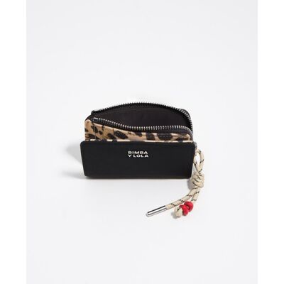 Bimba y Lola Cartera de mujer compacta nylon cremallera. Negro mujer Bimba y Lola Cartera de mujer compacta nylon cremallera. Negro mujer