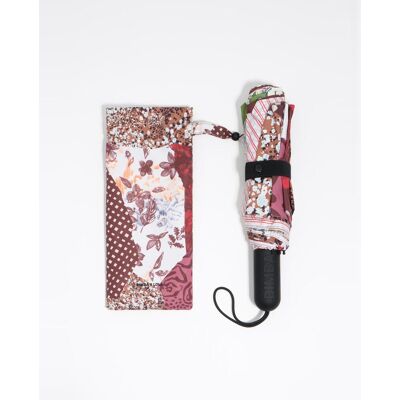 Bimba y Lola Plegable estampado patchwork. Marrón mujer Bimba y Lola Plegable estampado patchwork. Marrón mujer