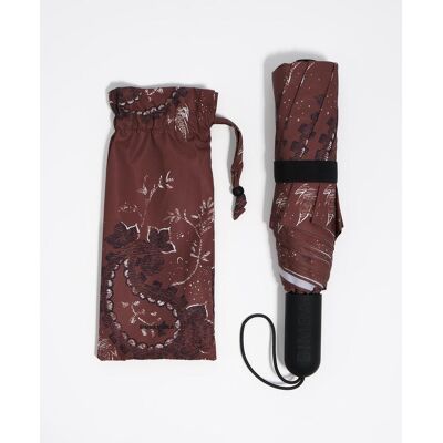 Bimba y Lola Paraguas automático estampado paisley. Choco mujer Bimba y Lola Paraguas automático estampado paisley. Choco mujer