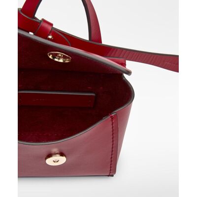 Adolfo Dominguez Charm de mujer citybag de piel Mica. Rojo mujer Adolfo Dominguez Charm de mujer citybag de piel Mica. Rojo mujer