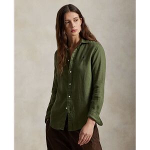 Polo Ralph Lauren Camisa de mujer de lino de manga larga. (38) Musgo mujer Polo Ralph Lauren Camisa de mujer de lino de manga larga. (38) Musgo mujer